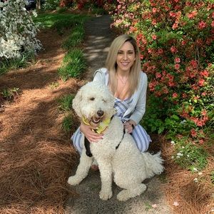 Blue stripped romper